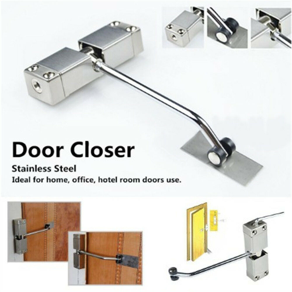 Automatic Mounted Spring Door Closer Adjustable Surface Door Closer 160x98x20mm
