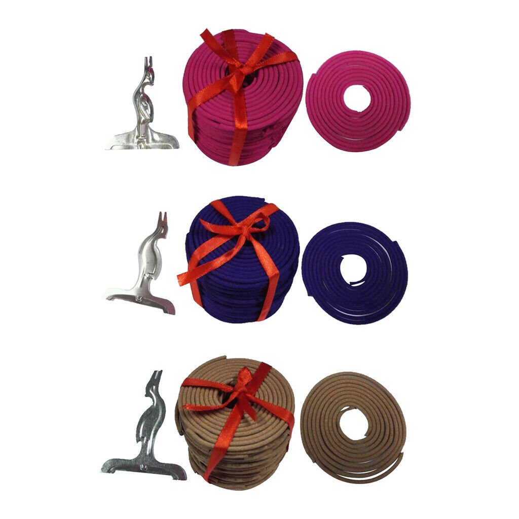 3 Box Natural Sandalwood Coils Incense Coils Aroma 3 Hours 180min