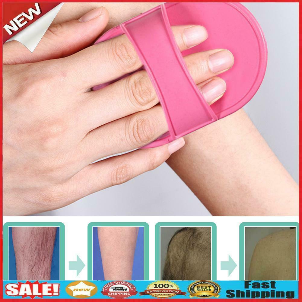 Natural Face Leg Hair Remover Epilator Exfoliator Pad Smooth Legs Skin Care @