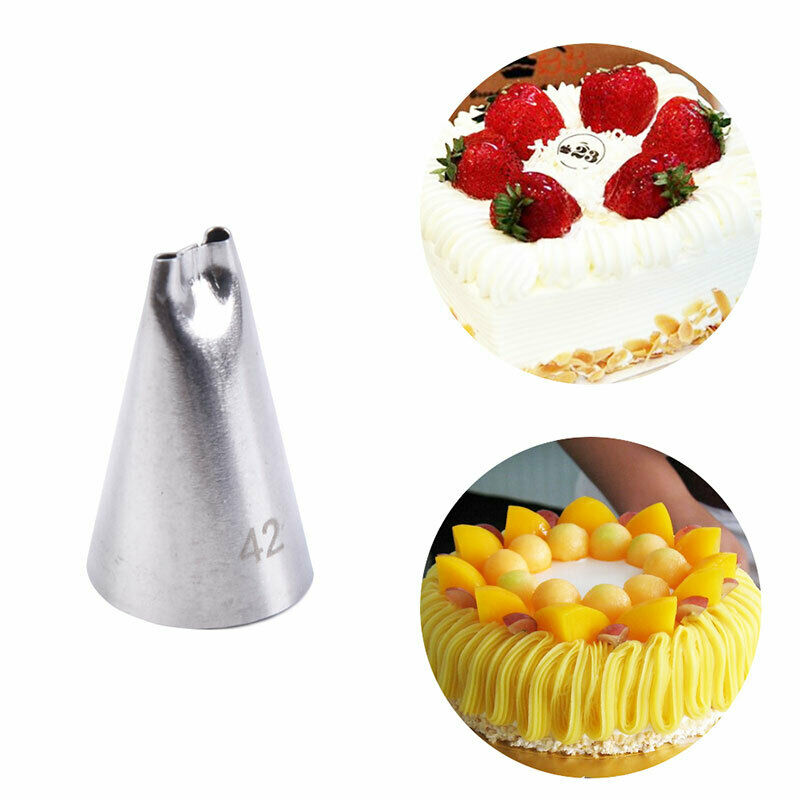 2holes Russian Icing Piping Nozzles Pastry Tips Cake Decor DIY Baking Too.l8