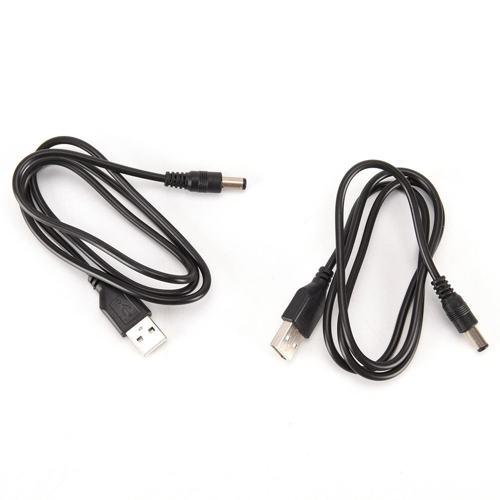 2pcs USB to DC5.5 * 2.1mm Power Cord USB to DC5.5 DC Cable Copper Chargin.l8
