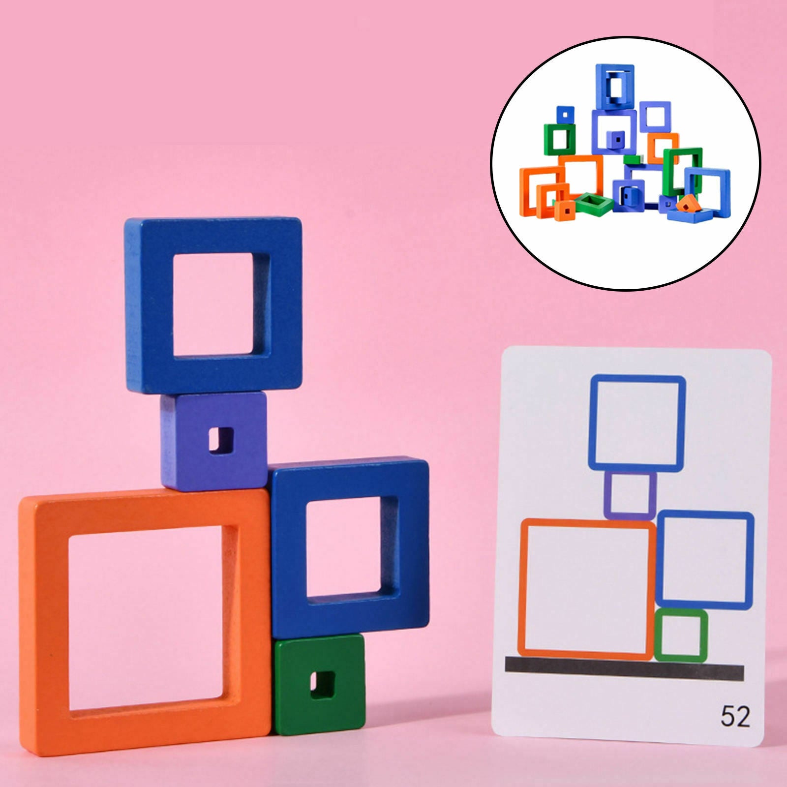 Stacking Blocks Educational for Christmas Present Birthday Gift Toddler