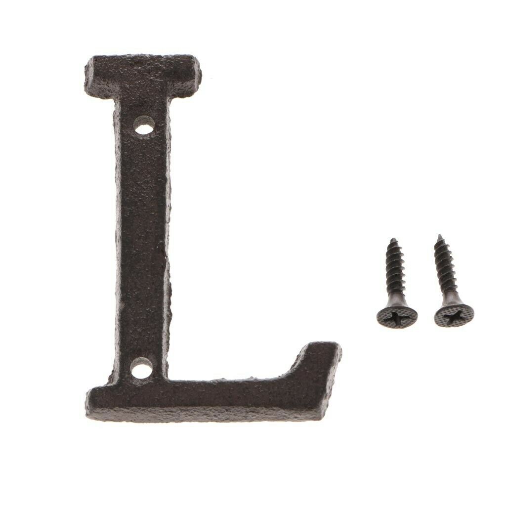 2x DIY Outdoor Door Door Plate Mailbox Iron Nordic Style Letters Living Room