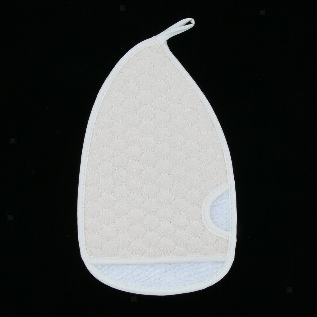 Double-sided Bath Gloves Sponge Body Scrubbing Exfoliator Mitt Mitten White