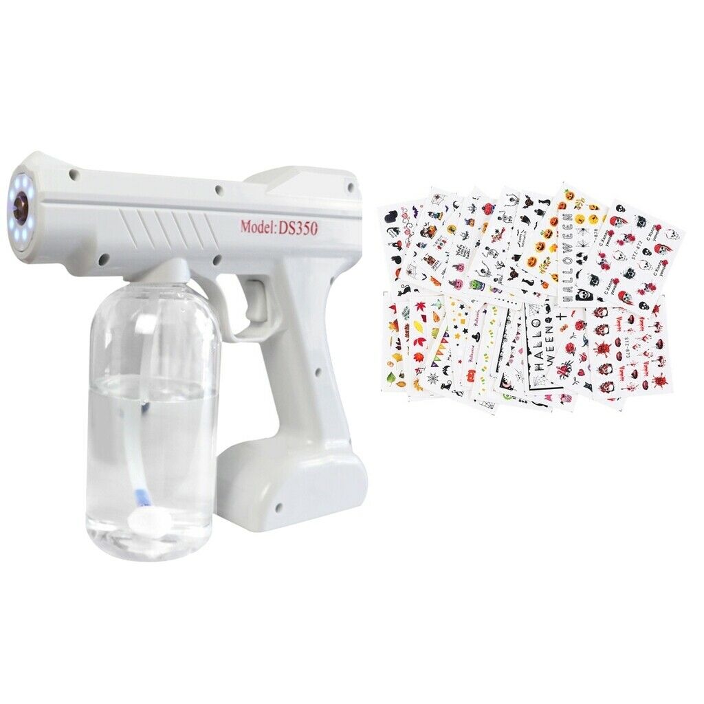 Nano Atomization Sanitizer Spray Sprayer Disinfectant Gun &Nail Art Stickers
