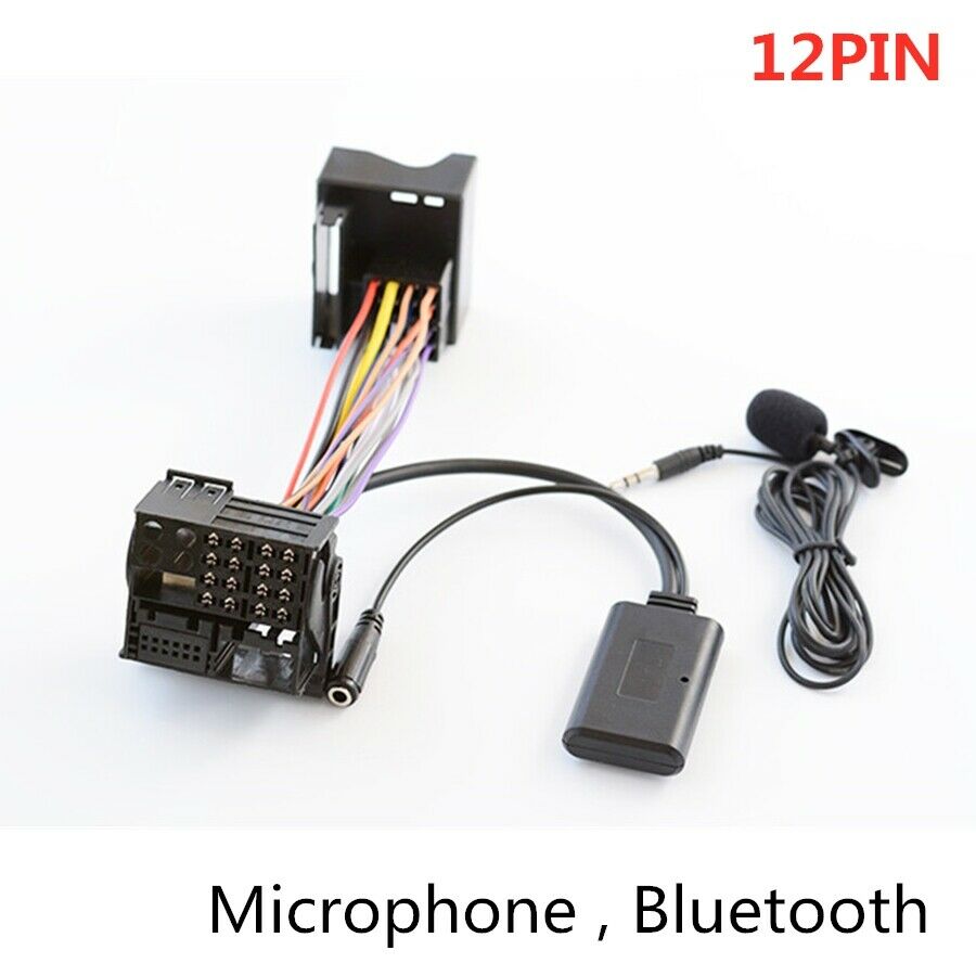 1Pc Aux Bluetooth Adapter+Microphone Cable For BMW X5 X3 Z4 E83 E85 E86 E39 E53