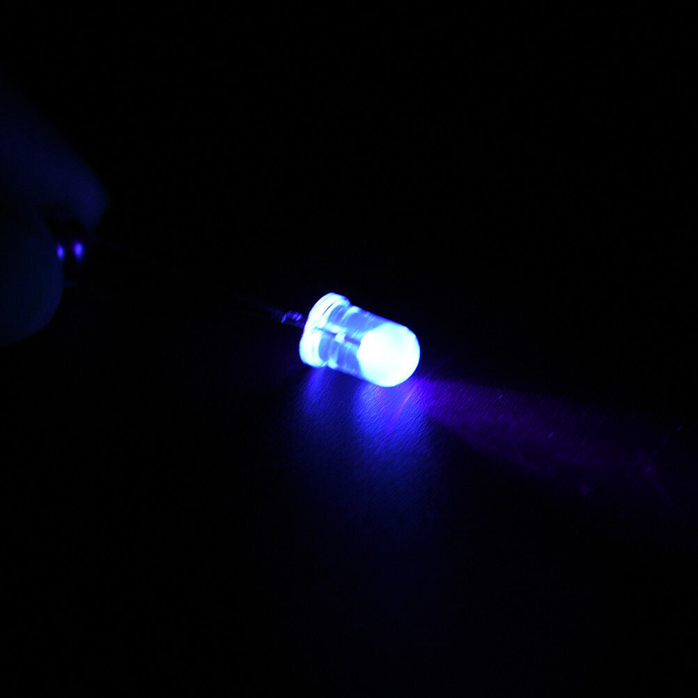 50pcs/lot 5mm 395nm round UV super bright lamp emitting diodes laS Rf