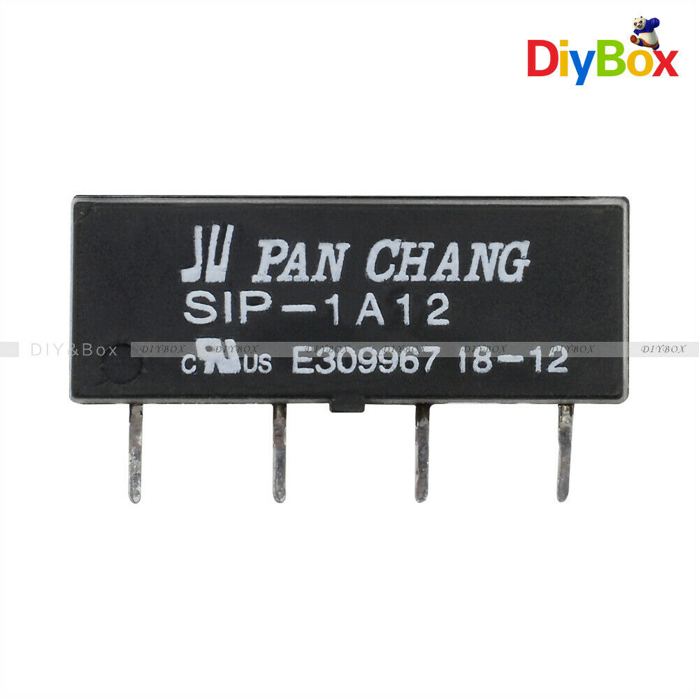 10PCS 4PIN 12V Relay SIP-1A12 Reed Switch Relay for CHANG Relay