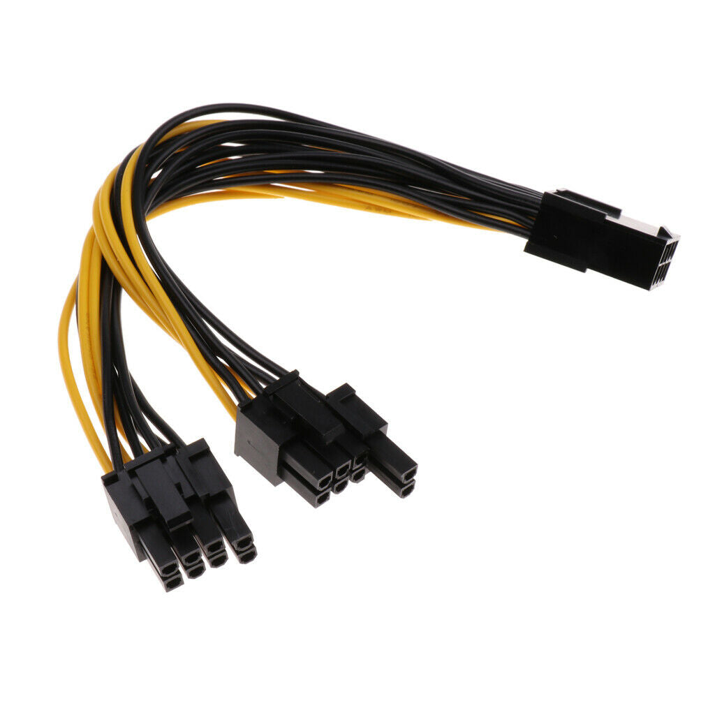 6X PCI-e  Female to Dual 8 (6+2pin)pin Male Graphics Video Card Power Extension