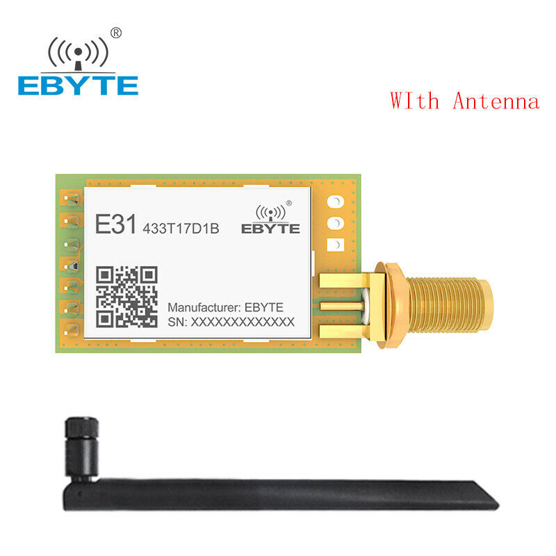 AX5243 Wireless UART Module 433Mhz 17dBm Low Power Consumption With Antenna