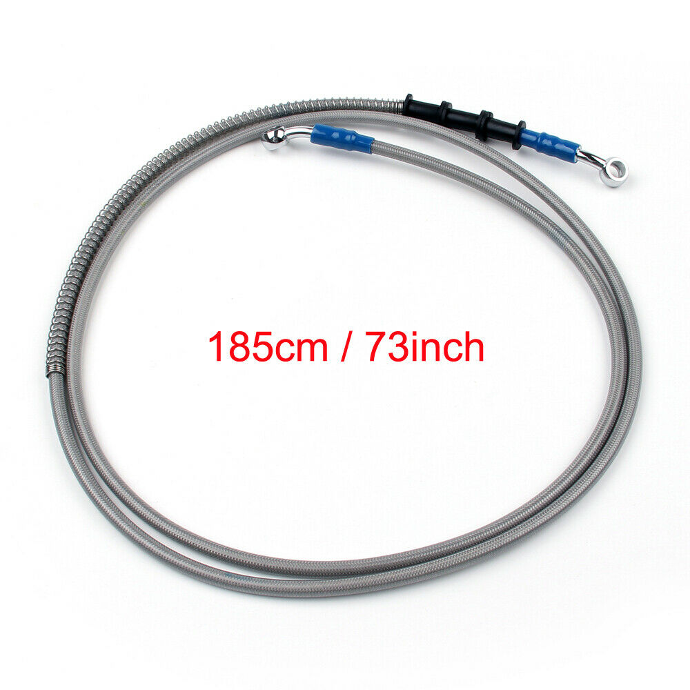 185cm/73" M10 Brake Oil Hose Line Banjo Fitting Stainless Steel End P