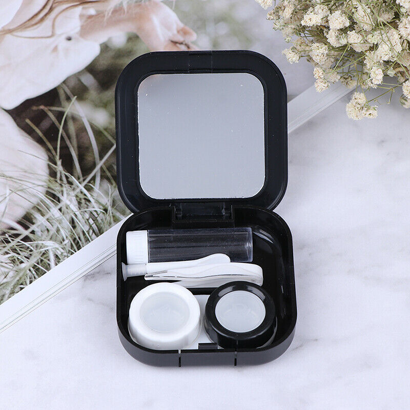 Stars Moon Mini Contact Lens Case Box Container Holder Eye Care Kit Set Mirr_DD