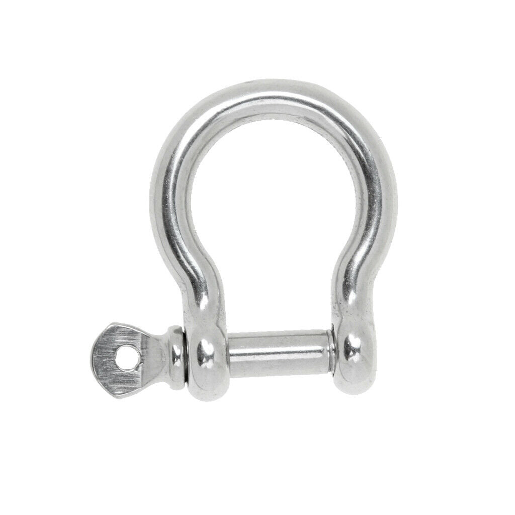 3 Pieces of D Ring Shackle Boat Anchor Shackle 304 Stainless Steel Chain Shackle