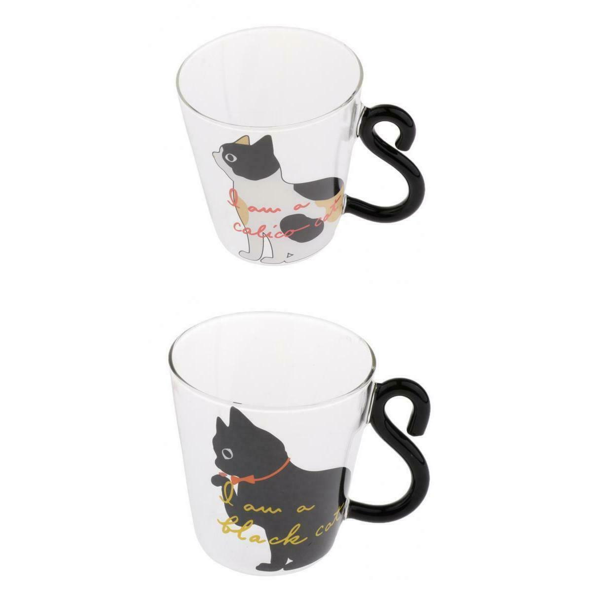 2 Style Cat Pattern Glass Cup Double Wall Glass Espresso Cup 250ml Keeps Hot Or