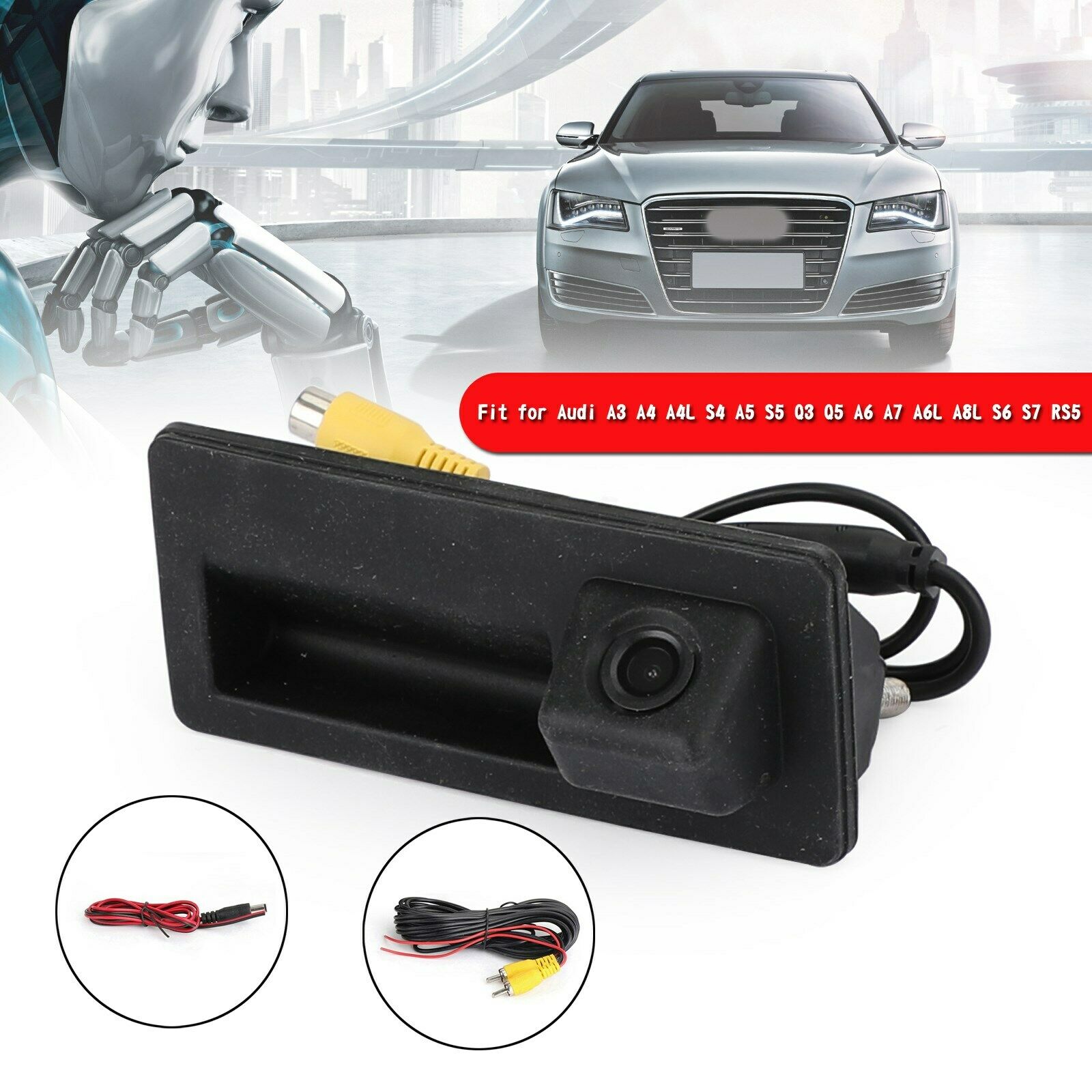 Car Rear View Backup Trunk Handle Camera Fit for A4L A6L A3 S5 S3 Q3 Q5 Q7 CN