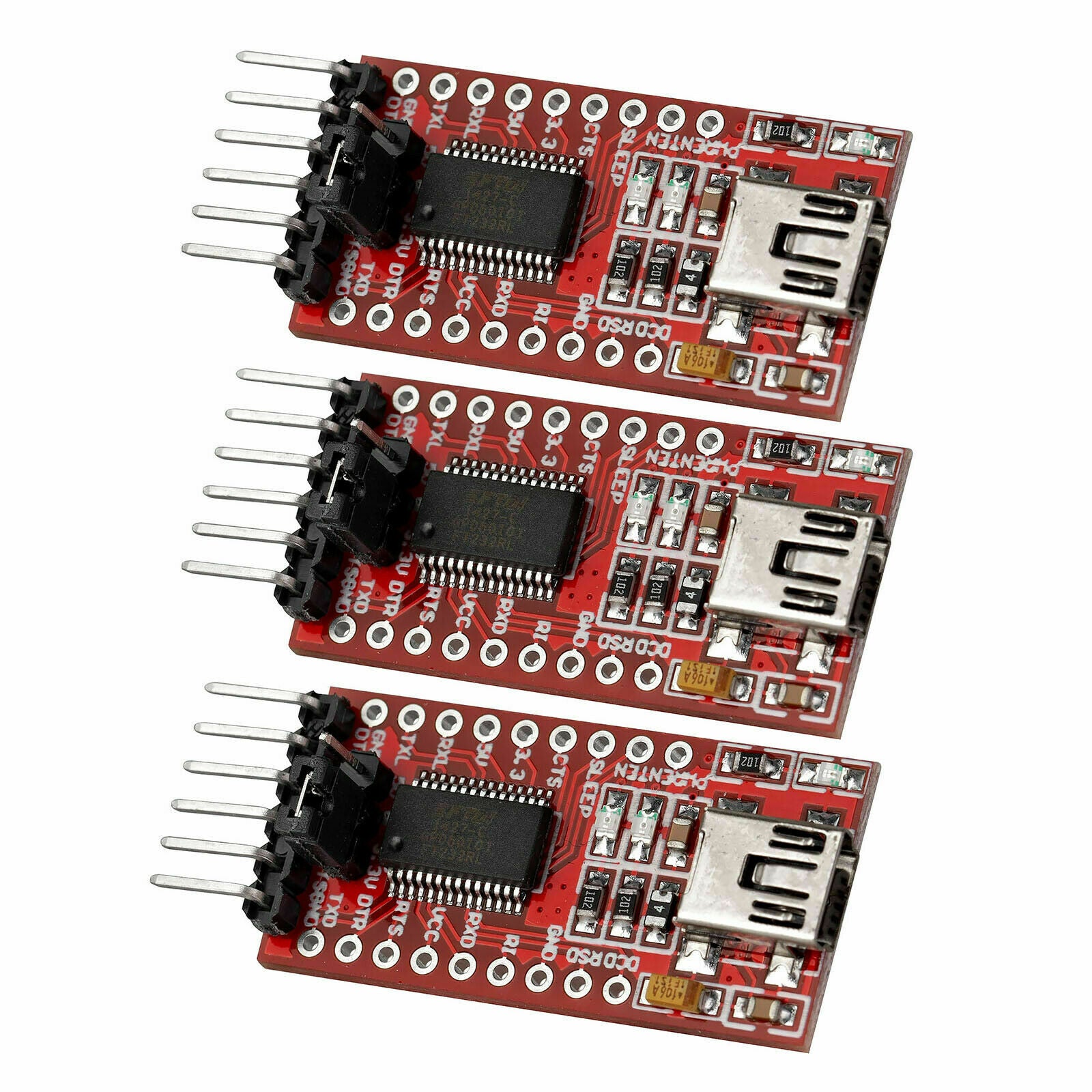 3Pcs FT232RL 3.3V 5V FTDI USB to TTL Serial Adapter Module for Arduino Mini Port