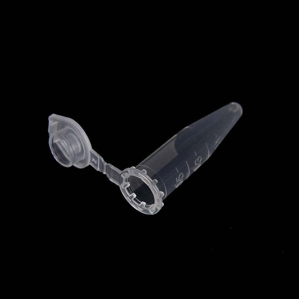 50 Pcs 1.5ml Plastic Micro Centrifuge Test Tube Vial Graduated