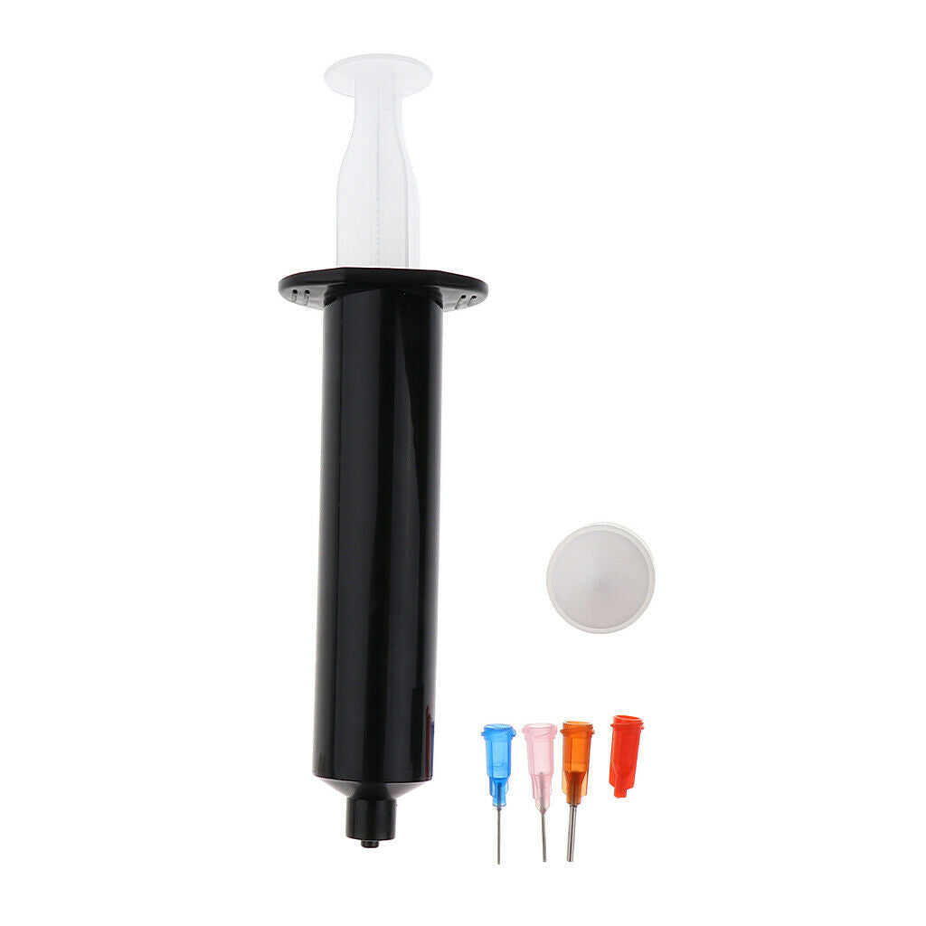 5CC/ML UV Epoxy Cure Syringe with 3 Needle Fly Tying Flies Glue Coating Tool