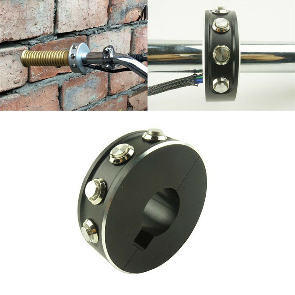 7/8'' Motorcycle Multifunction Handlebar Switches Self-locking & Reset Buttons