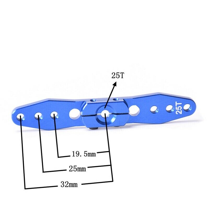 3PCS Aluminum Stee Servo Horn Arm 25T for 1/8 1/10 RC Car Boat Upgrade Part O9X3