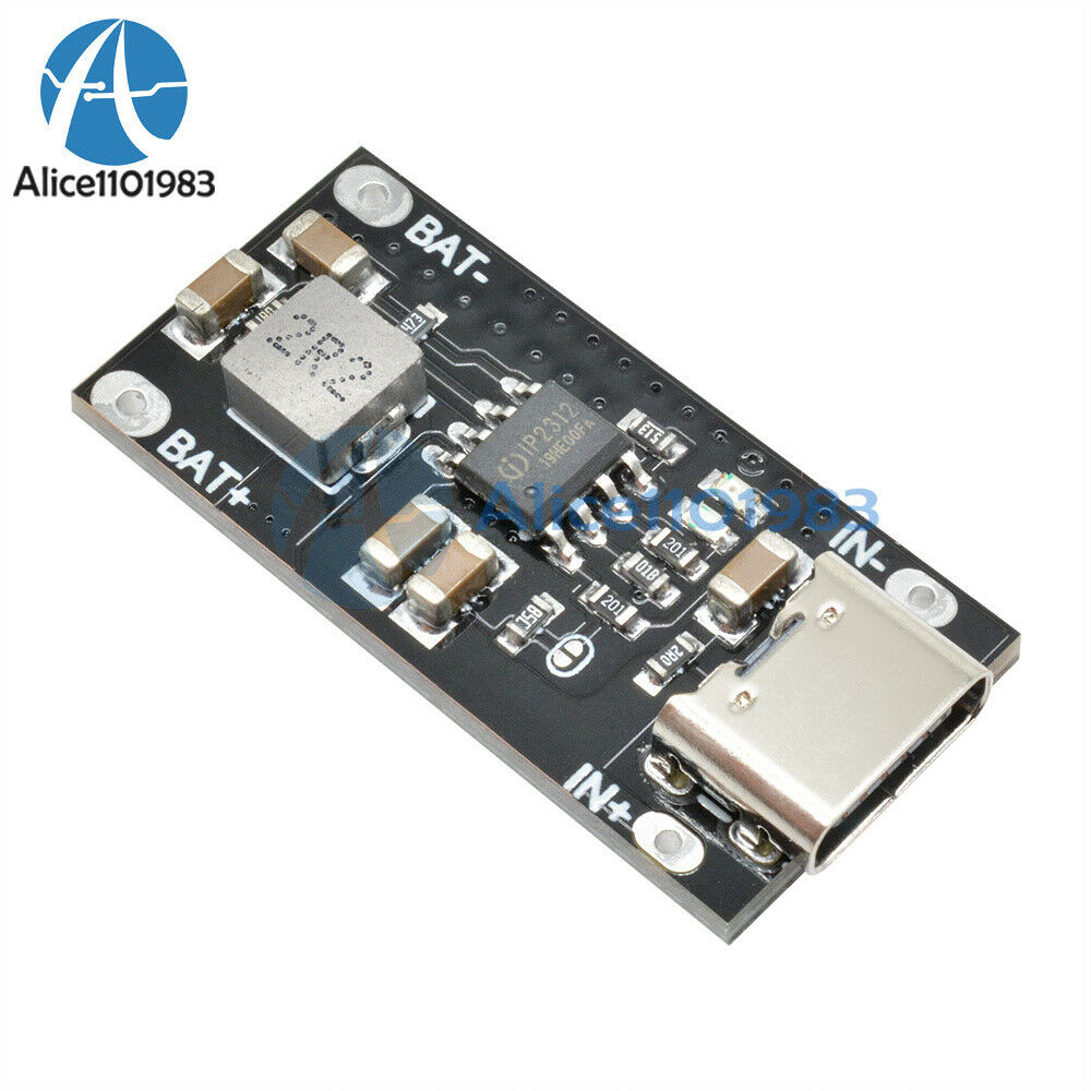 5V to 4.2V 3A  Polymer Ternary Lithium Battery Charging Board USB Type C Input