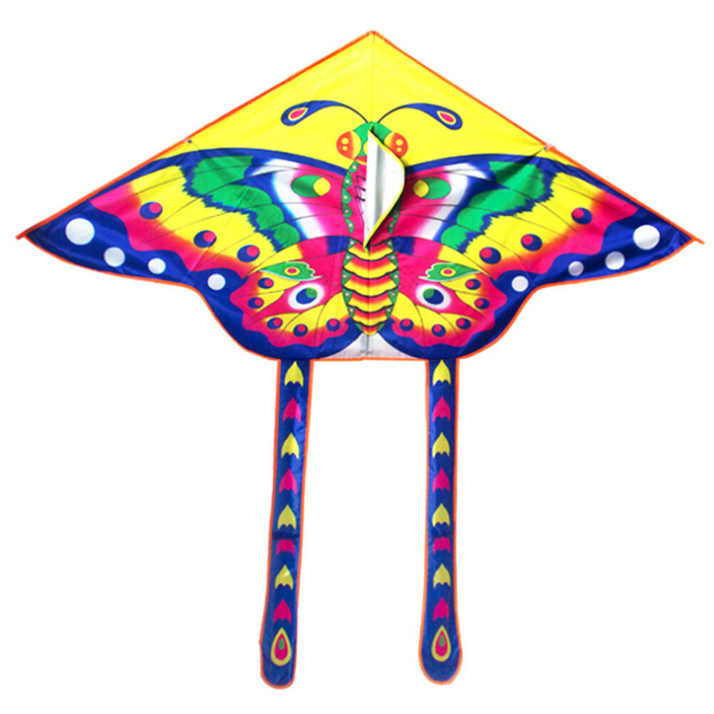 90*55cm Rainbow Butterfly Kite Outdoor Foldable Kids Kite With 50M Control Line