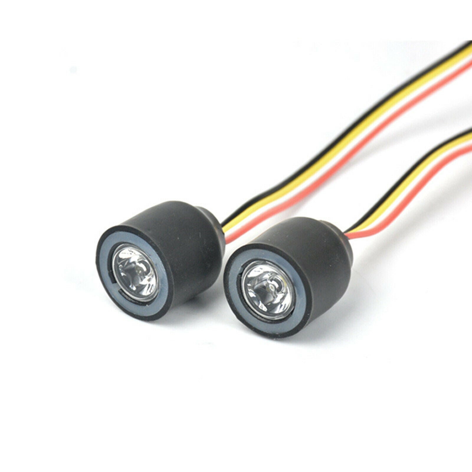 Colorful Angel Eyes LED Light Headlights for 1:10 RC Rock Crawler Truck