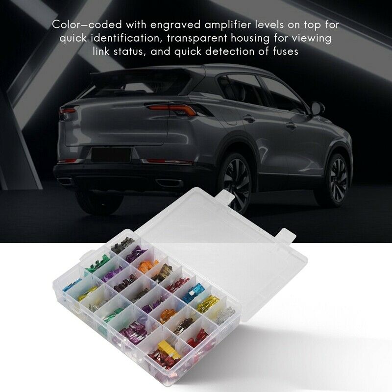 242 PCS Blade Car Fuses Assortment Kit - Car Truck Standard and Mini (2A/3A/5AZ2