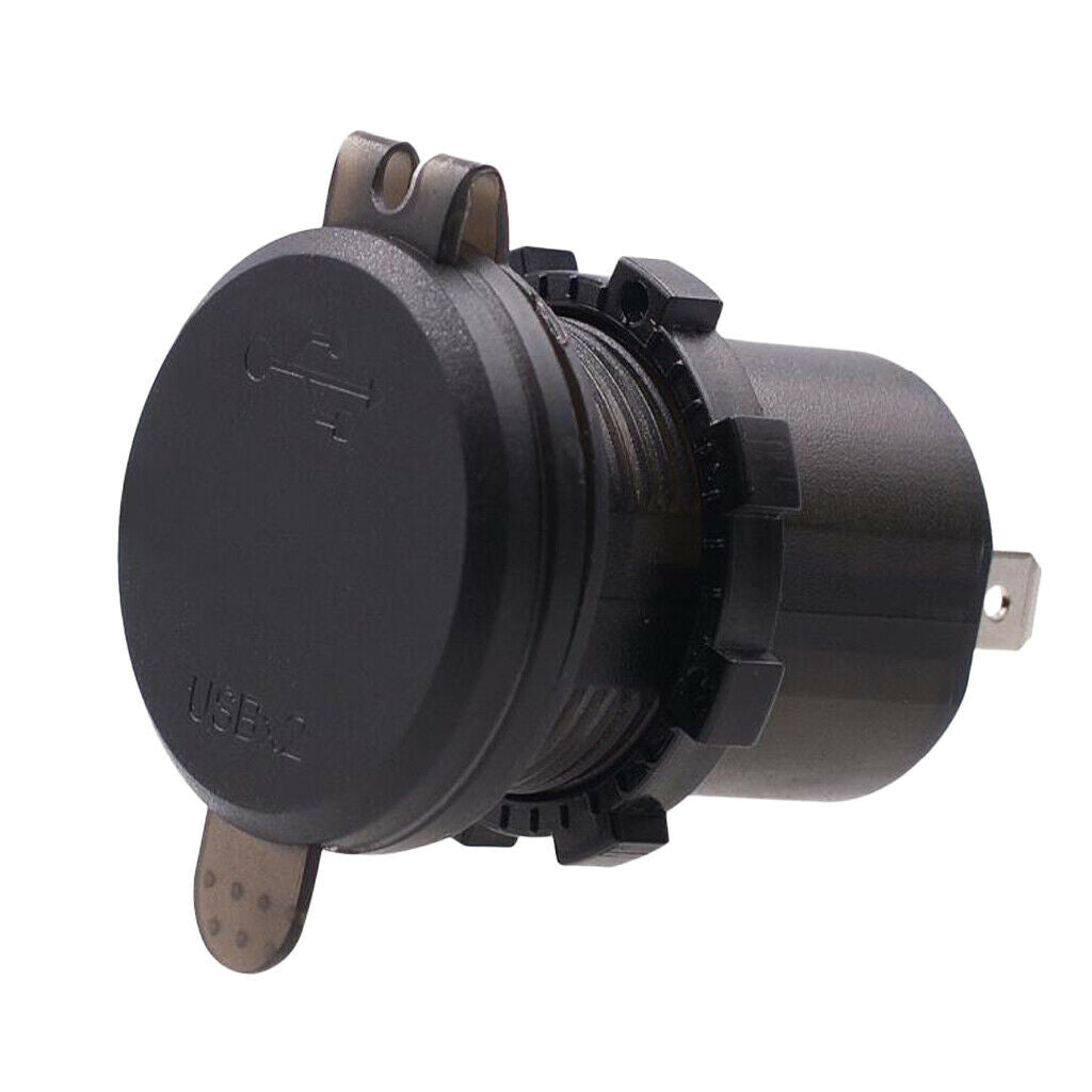 Waterproof Dual 4.2A USB Fast Charger Socket Power Outlet with Digital Voltmeter