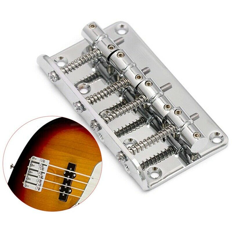 5X(Hard Tail Fixed Bass Guitar Bridge Compatible with 4 String Jazz Bass o I5X3)
