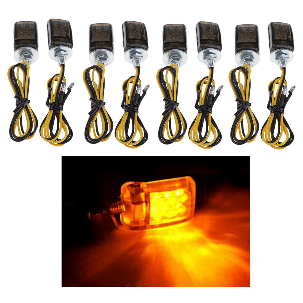 8pcs New Aftermarket LED Turn Signals Light Mini Turn Signals Replacement