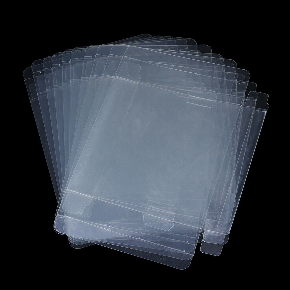 10Pcs for GB GBA GBC box clear plastic box protectors sleeve video game boxeBDA