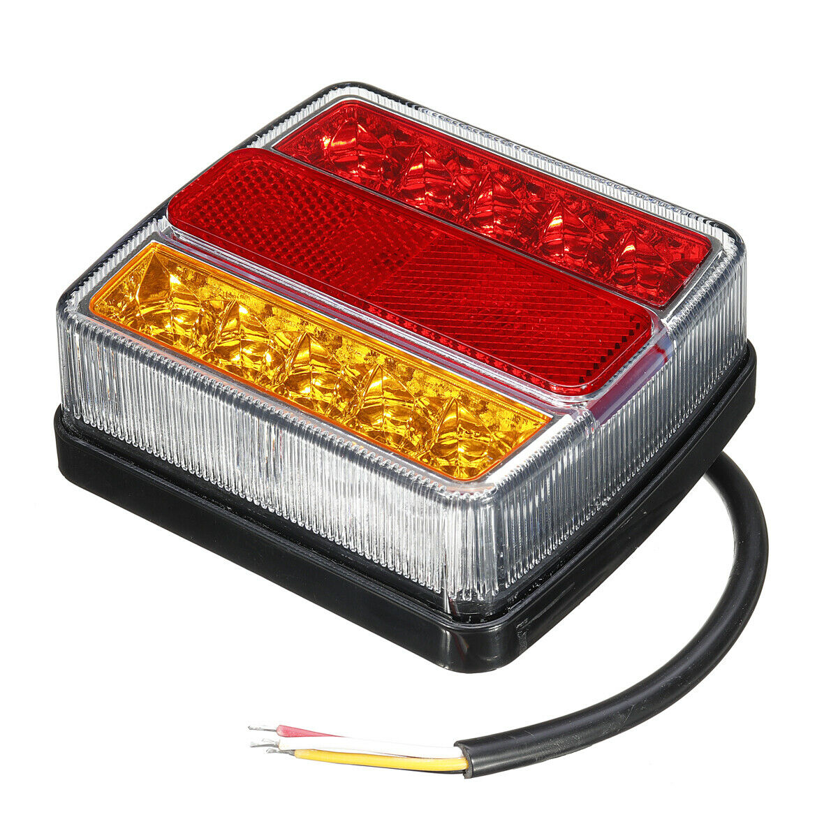 2x 16 LED Stop Tail Rear Light Lamp Waterproof Boat Truck Trailer Lorry 12V