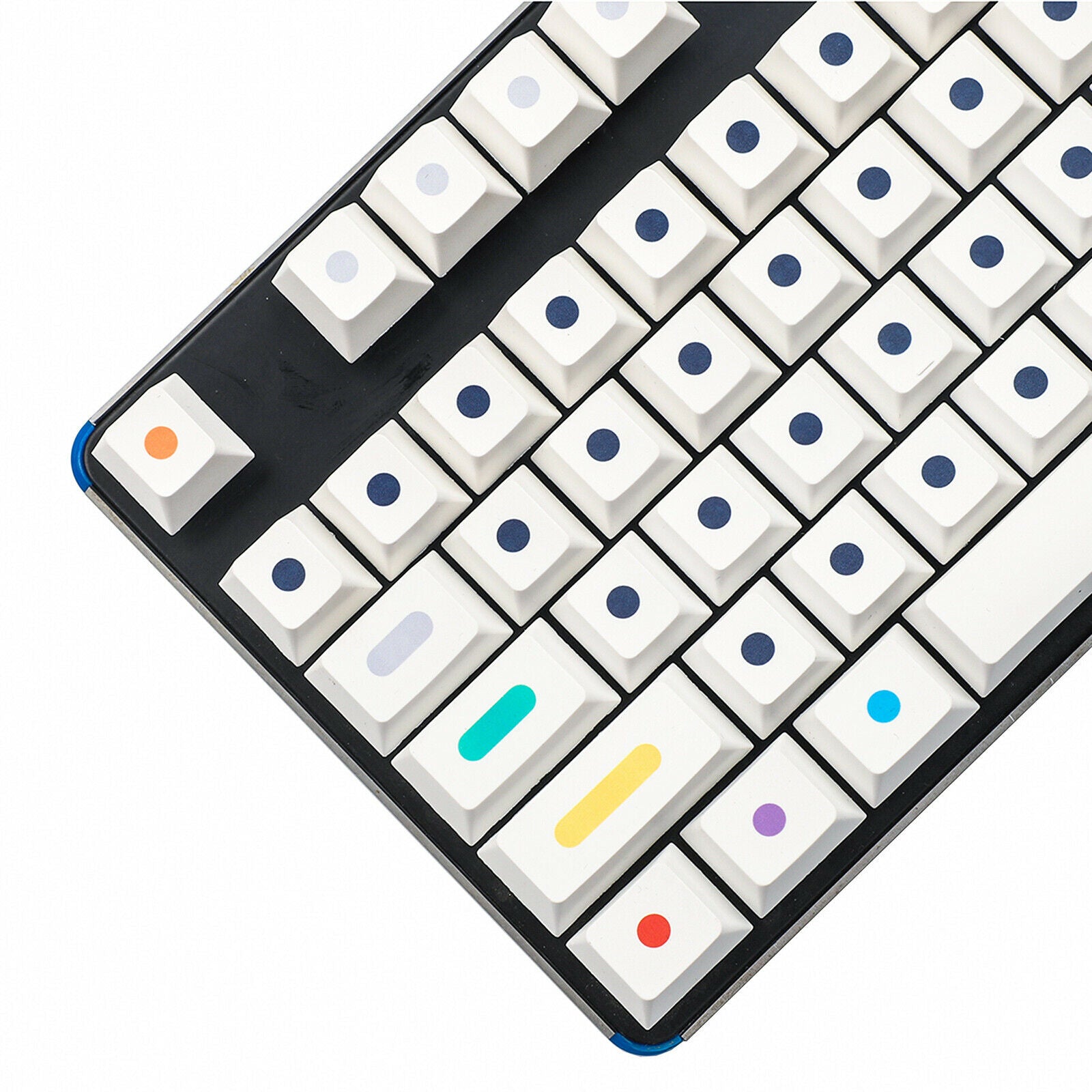108-key White Dot Mechanical Keyboard Keycaps ANSI Layout For Cherry Mx