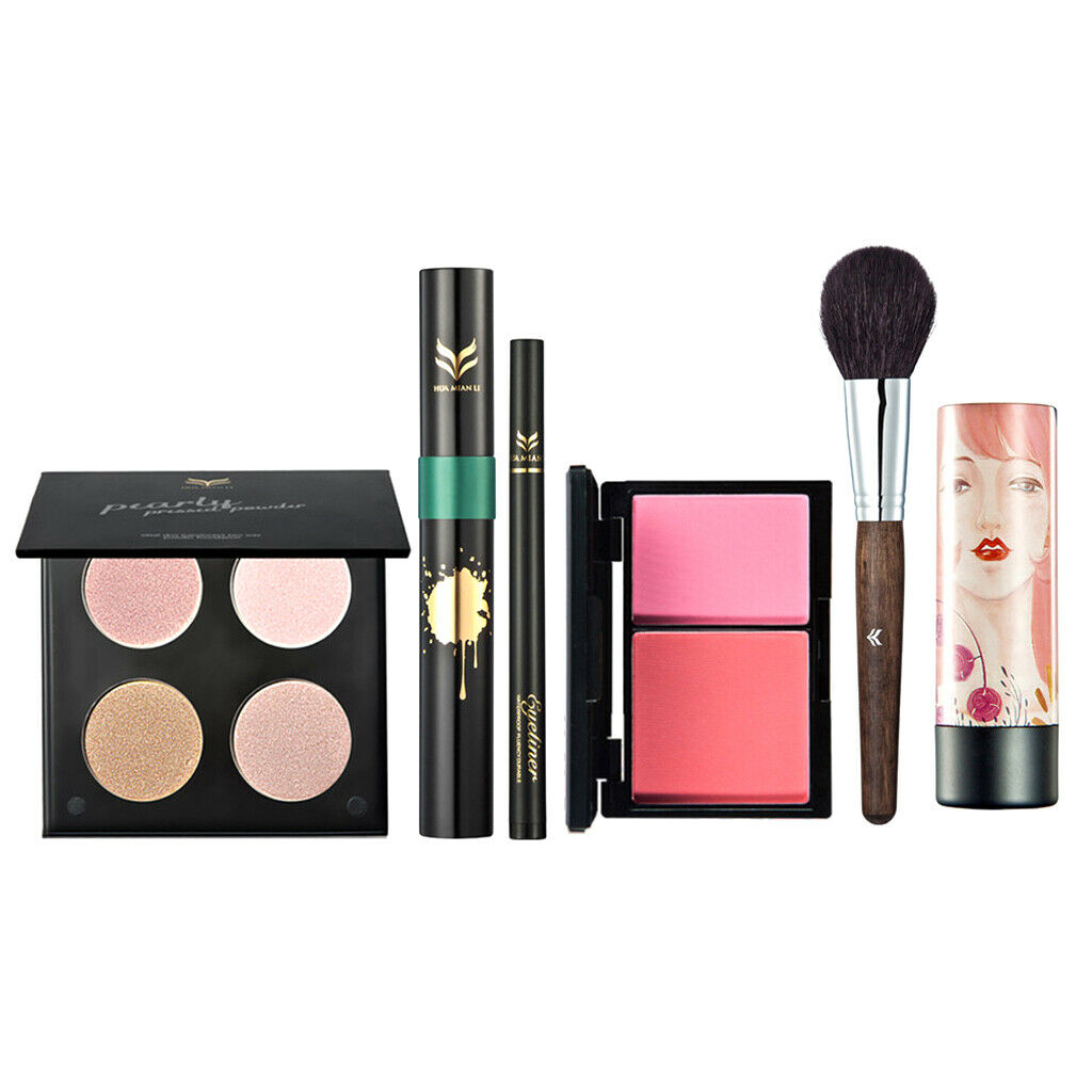 Cosmetic Set Face Lip Makeup Brush Eyeliner Mascara Concealer Blush Palette