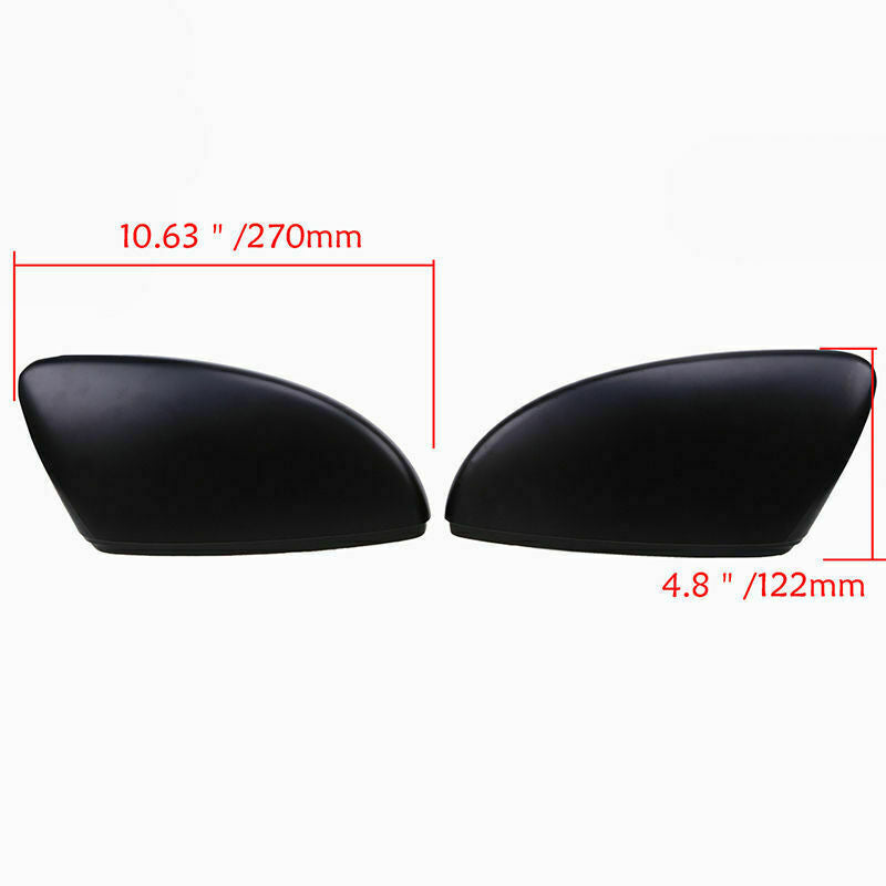 Pair Black Side RearView Mirror Cover Fit For VW Beetle/CC/Eos/Jetta/Passat