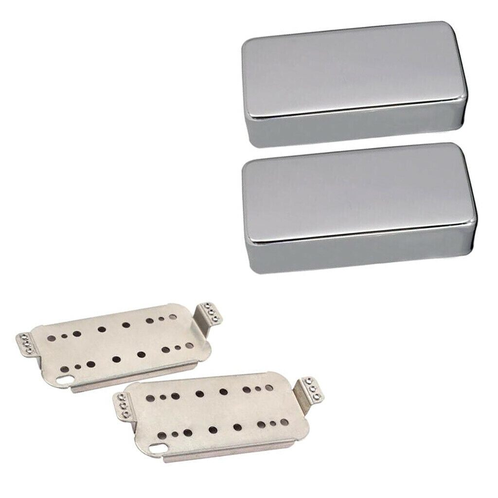 Electric Guitar Humbucker Double Coil Pickup Baseplates N+B with Cover