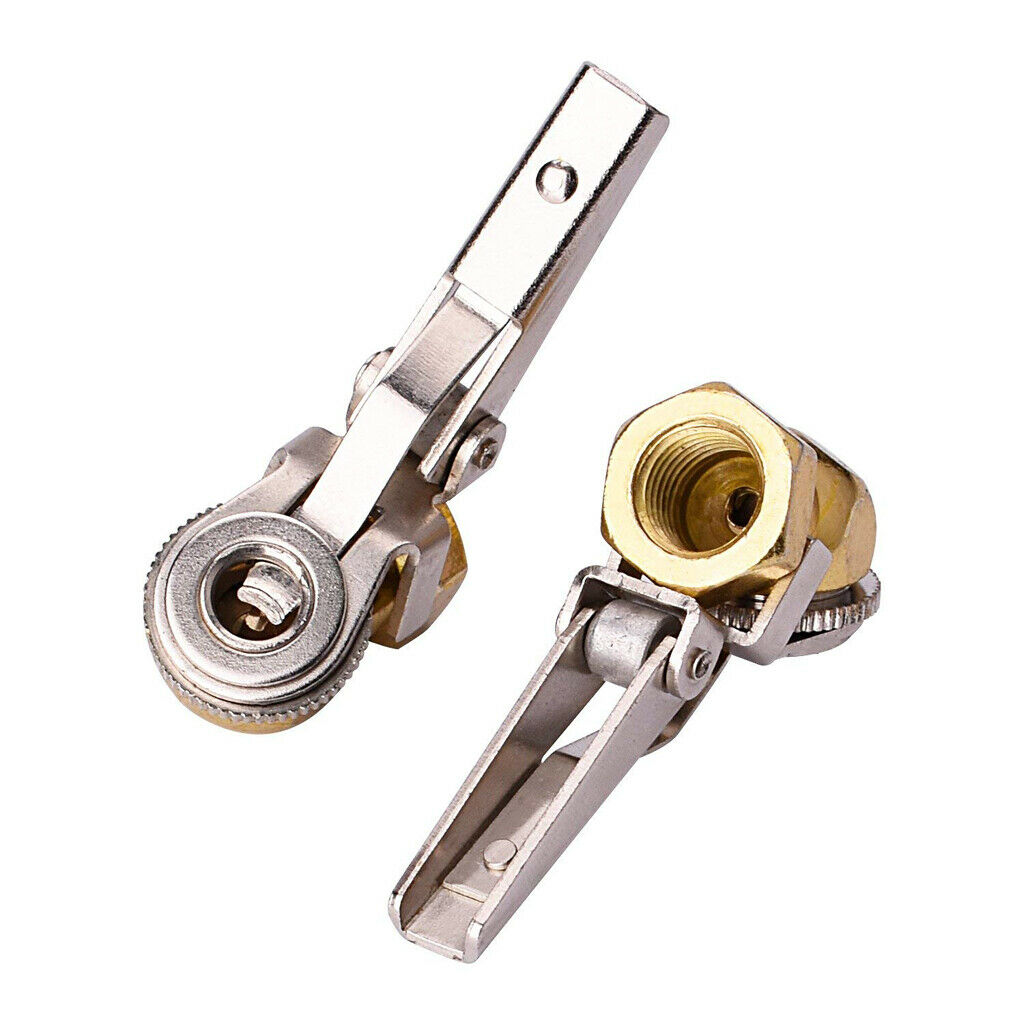 Durable 1/4in Ball Foot Air Chuck Car Tire Hose Tool Clip-on Air Chuck