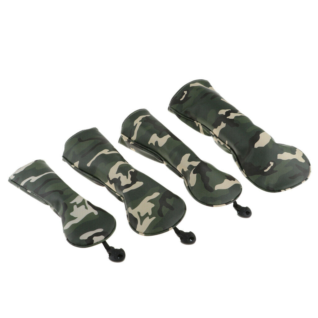 Golf Head Cover #1#3#5 Wood Headcover Durable Fairway with No. Tag Club Covers