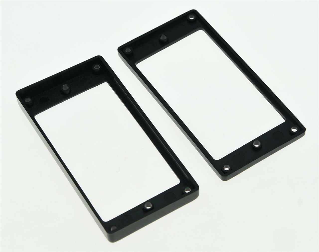 2x Black Humbucker Pickup Ring Flat Base Bottom Frame fits Epiphone LP Guitar