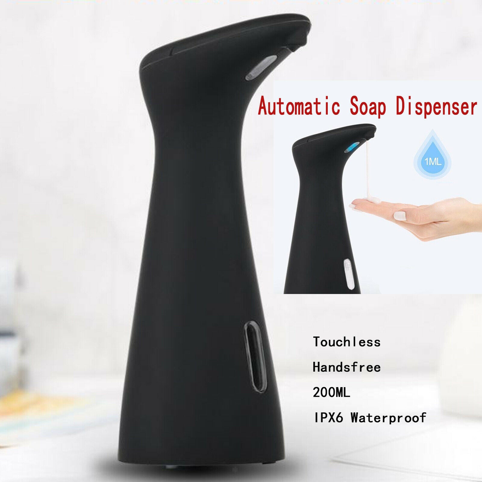 200ml Santizer Liquid Sanitizer IR Sensor Automatic Sensor Soap Pump Dispenser