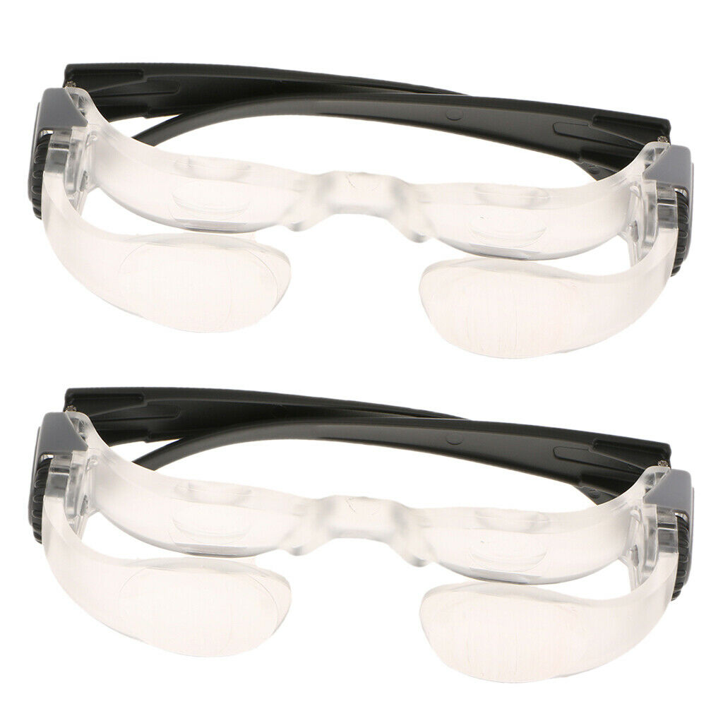 2 Pieces 2X Hyperopia Magnifying TV Glasses Adjustable Magnifier Glasses
