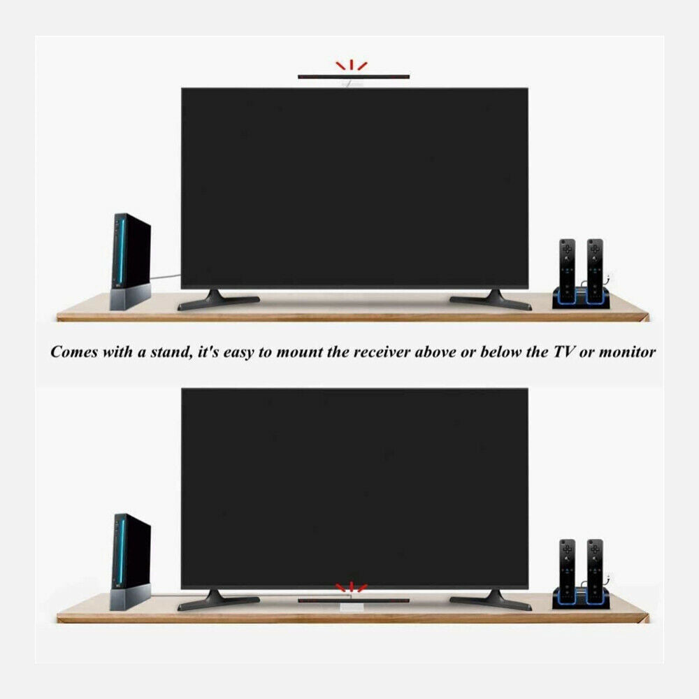 Wired Sensor Bar, Wired Infrared IR Signal Ray Sensor Bar, Wii and Wii U Console
