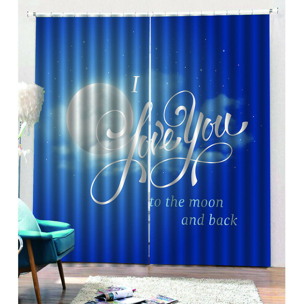 Blue Sky Window Curtain Kids Room Curtain Home Decorative Curtain 150x166cm