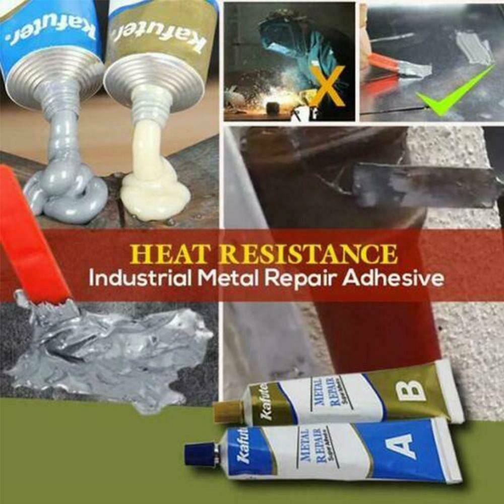 2X Kafuter 60g Industrial Heat Resistance Cold Weld Metal Repair Paste Set