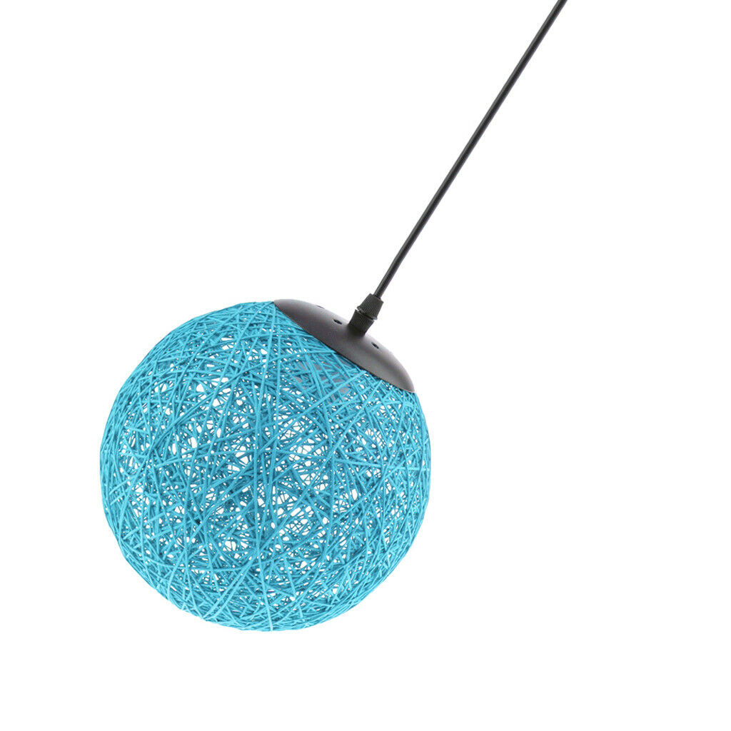 2x Rattan Ball Ceiling Pendant Lampshade for Home Bar Restaurant Decoration