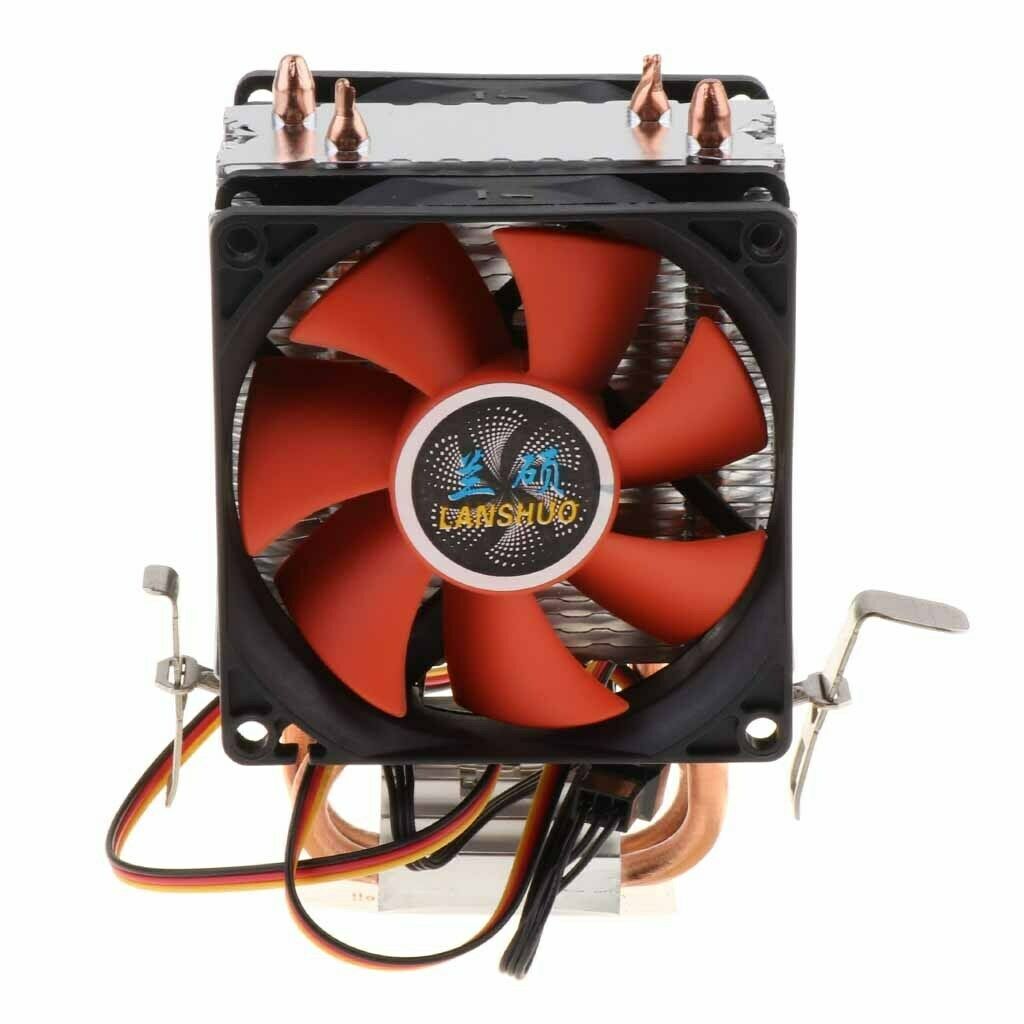 Dual Tower Computer Laptops CPU Cooling Fan 3 Pin CPU Cooler Radiator Heatsink