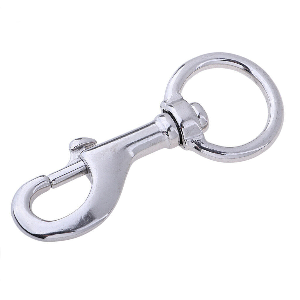360 degree rotatable stainless steel carabiner hook, key ring hook clip