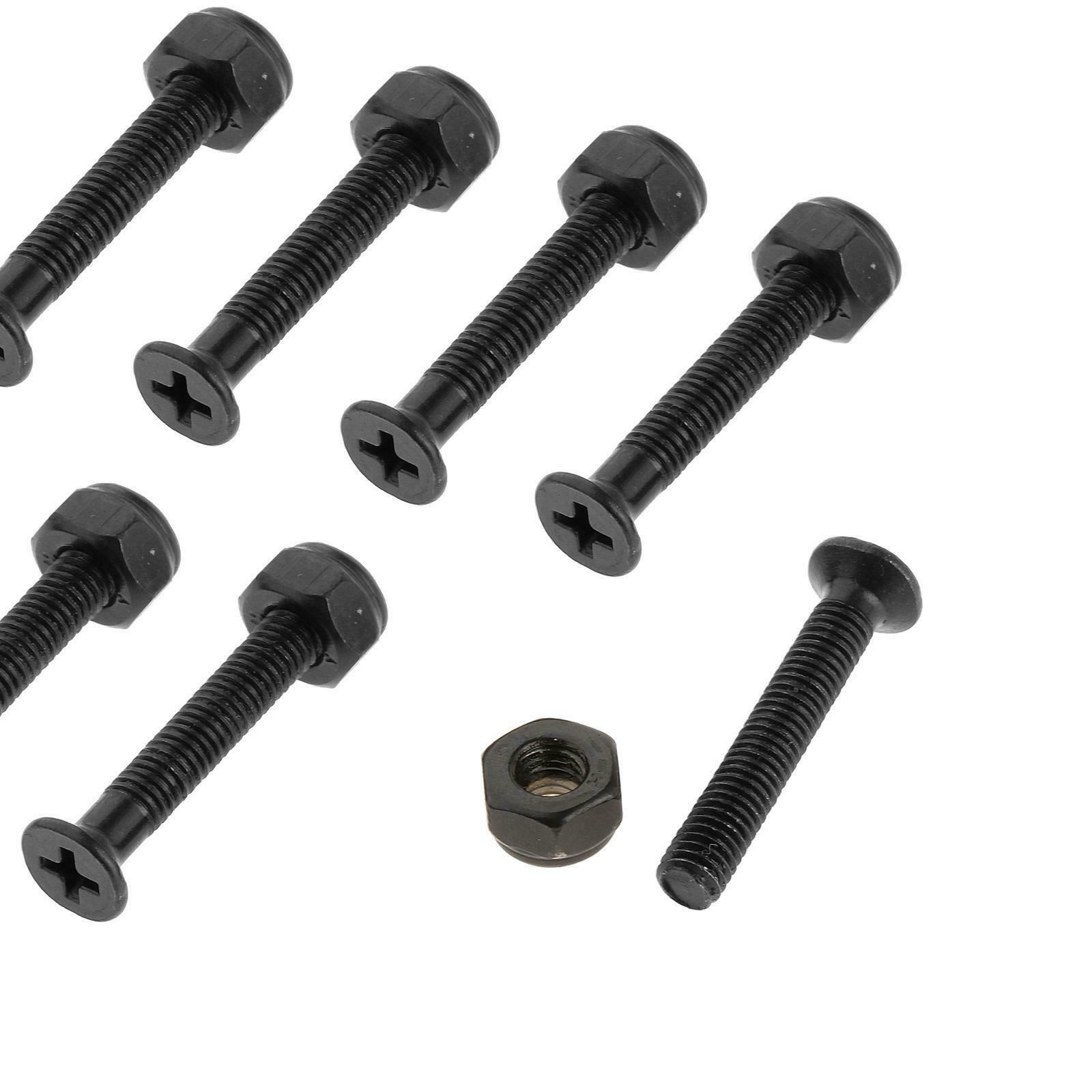 8 Pcs Longboard Skateboard Wheel Installing Hardware Screws Nuts Bolts