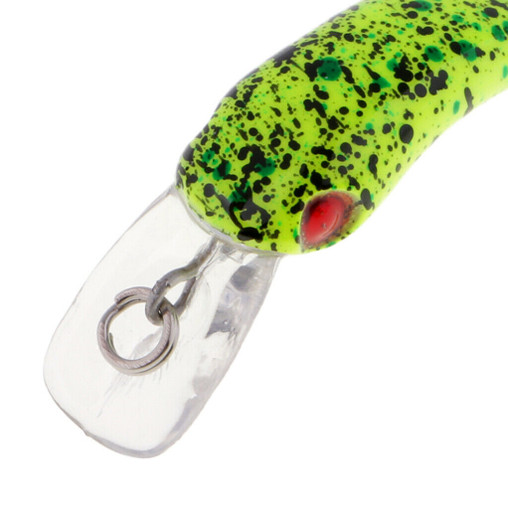 Mini Minnow Fishing Lure Artificial Hard Simulation Bait Crankbait Green